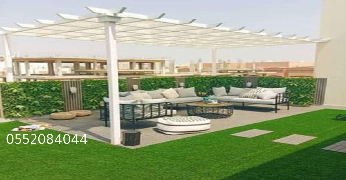 مظلات حدائق تضفي جمالية وحماية للحديقة من الشمس والمطر